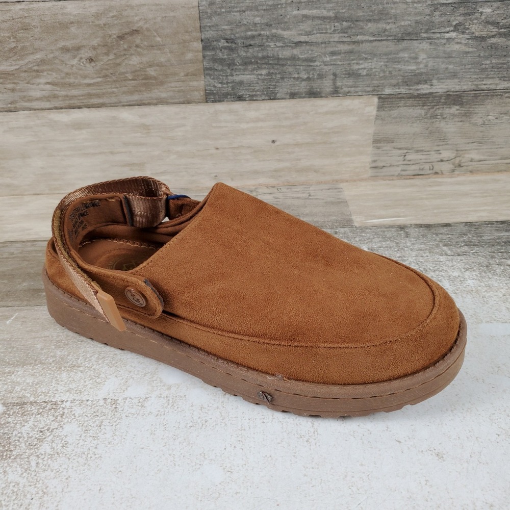 White Mountain Icebound Womens Slingback Clogs Sz 8.5 M Brown Microfiber Comfort
